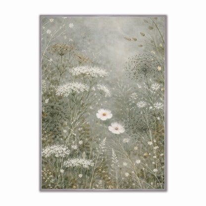 Abstract Spring Meadow 2 Velvet Canvas Art