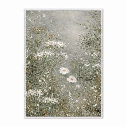 Abstract Spring Meadow 2 Velvet Canvas Art