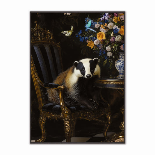 Stately Badger Velvet Canvas