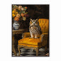 Stately Owl Velvet Canvas