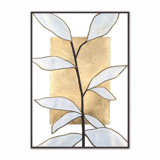 Abstract Vernation Vase 3 Velvet Canvas Art