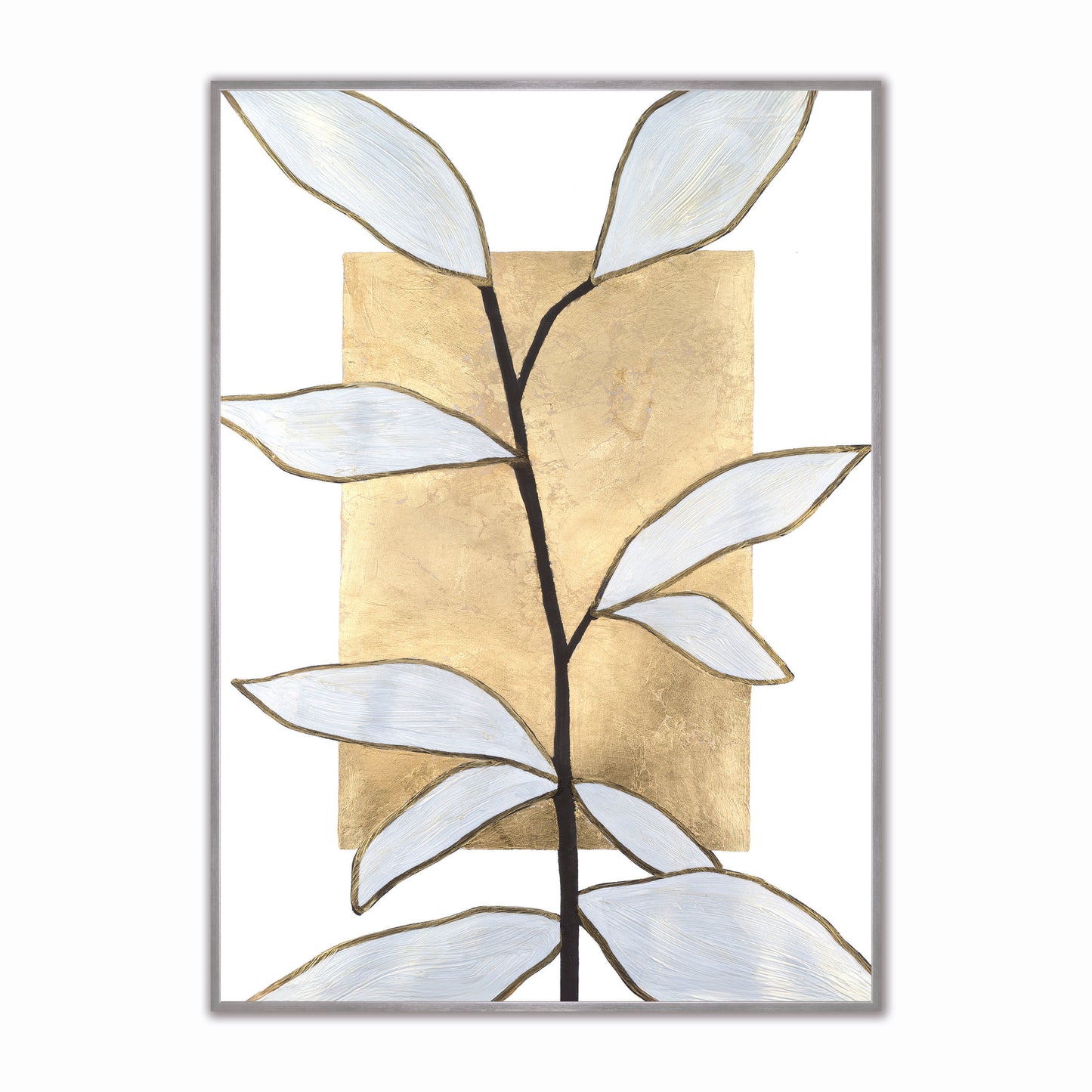Abstract Vernation Vase 3 Velvet Canvas Art