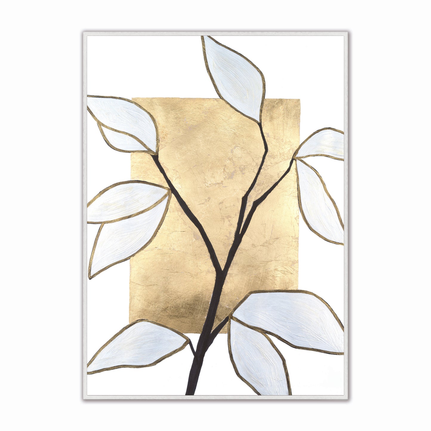 Abstract Vernation Vase 4 Velvet Canvas Art