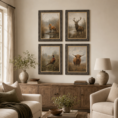 Moorland Fox Framed Wall Art