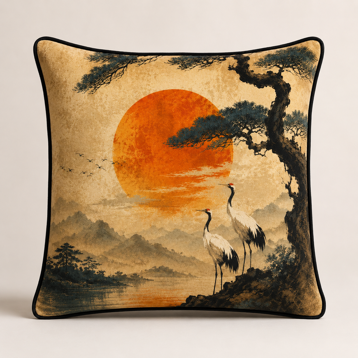 Dynasty Velvet Cushion - 60 x 60