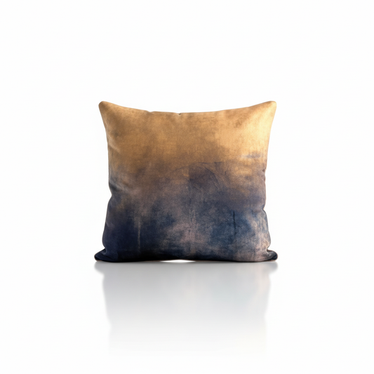 Abstract Espresso Mist Velvet Cushion - 60 x 60