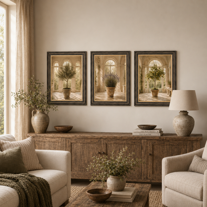 Rustic Potted Lemon Tree Framed Wall Art